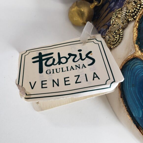 Fabris Venezia Small Jester Mask, with Tag, Made in Italy - Picture 2 of 8